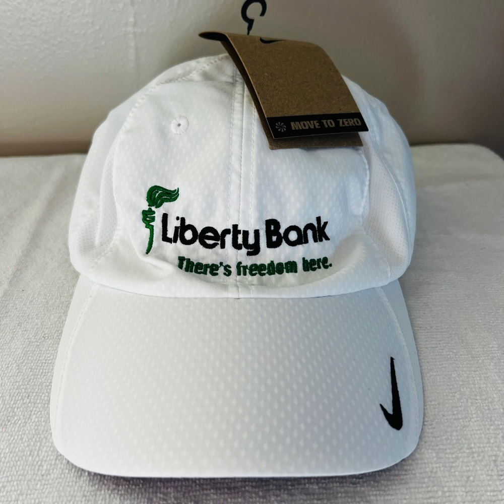 Nike White Cap with Embroidered Logo